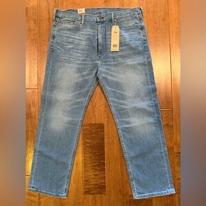 Levi’s 505 Jeans Mens Regular Fit Straight Leg Stretch Blue Denim Size 40x30 NWT